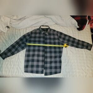 Men's Harley Davidson Black and Gray Checkered  Shirt- Jacket 3xl
